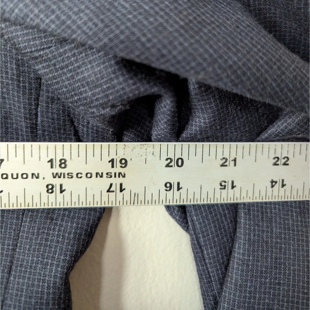 Jos A. Banks 37R Slim Fit Micro Plaid Wool Cashmere Academia‎ Men's Suit Jacket